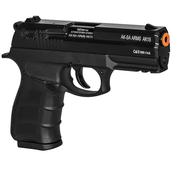 Шумовой сигнальный пистолет Aksa Arms AK15 CC-01 калибр 9 мм PAK (Beretta PX4 Storm) Black