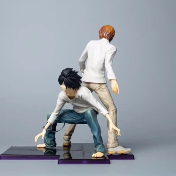 Аниме фигурка Тетрадь Смерти, Death Note - Лайт Ягами (Кира) и L | Интеллектуальное противостояние, 22 см
