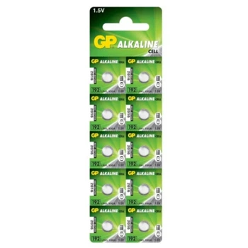 Батарейка GP 192/LR41/AG3 Alkaline 10шт (4891199015533)