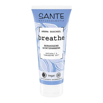 Vegan Аромагель для душу Breathe Пачулі та Боби Тонка SANTE 200 мл 4025089006701