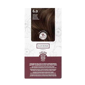 Органічний фарбник для волосся Lucens Umbria Color Kit 6.0 Biondo Scuro Темно-русявий 145 мл (0820706)