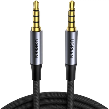 Кабель Ugreen AV183 3.5mm to 3.5mm 4-Pole M/M Audio Cable Alu Case 1 м Gray (UGR-10648)