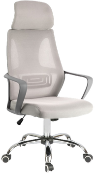 Офісне крісло Sofotel 2295 Praga з мікросіткою Світло-сіре (5908220477990)