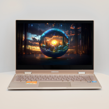 Ноутбук-планшет 14" Medion (Lenovo Group) E4272 Multi-Touch YOGA Intel RAM 4 ГБ SSD 128 ГБ + eMMC 64 ГБ Intel Graphics Метал б/в (4918)