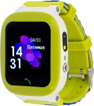 Детские смарт-часы AmiGo GO004 Splashproof, Camera 2MP, Led, 2G, 400mAh, Green UA UCRF