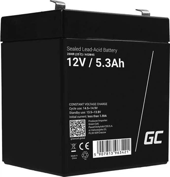 Акумуляторна батарея Green Cell AGM VRLA 5.3Ah 50Ah (5907813963421)