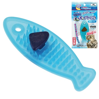 Жувальна іграшка з котячою м’ятою (мататабі) CattyMan Rubber Toy Fish риба для котів 9*3,5*2,5 см