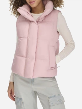 Теплий жилет короткий жіночий Levi`s 175280646 XL Рожевий (1159851634)