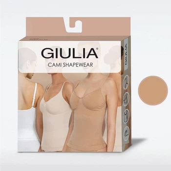 Утягивающая майка женская Giulia Cami Shapewear L/XL Бежевая (4823116931206)