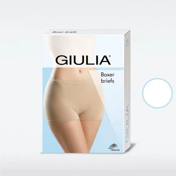 Трусики шорты женские Giulia Boxer Briefs L/XL White (4823116908765)