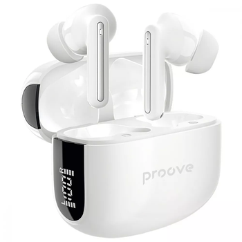 Бездротові навушники Proove Tempo TWS APP White Bluetooth 5.4 ANC кейс 300 мАг (TWTM0001AP02)