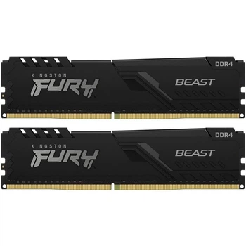Оперативна пам’ять Kingston Fury Beast DDR4 32GB (2x16GB) 3200MHz для ПК CL16 Black комплект 2 модулі (KF432C16BB1K2/32WP)