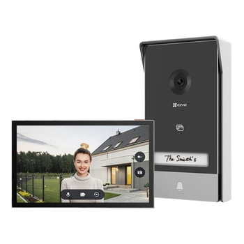 Комплект відеодомофону Ezviz CS-HP7 (3MP) 2K Wi-Fi Smart RFID Micro SD до 512 ГБ Чорний