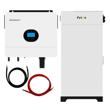 Комплект інвертор з акумуляторами Growatt SPF 6000 ES Plus + Pytes V-BOX-OC + V5 6kW 2 MPPT 120-450V 100А 204.8V 400Ah White