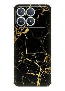 Силіконовий чохол для Xiaomi Poco F8 Pro - Золотий мармур