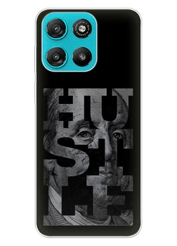 Силиконовый чехол для Motorola G57 Power с рисунком - Hustle