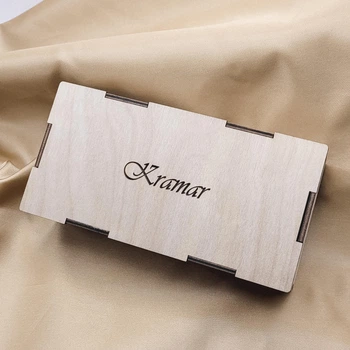 Подарочная коробка из дерева с гравировкой Kramar 172х85мм LazerTAC Без ножа (82501)