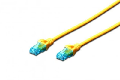 Патч-корд 1 м, UTP, желтый, 2E, Cat.5e, Cu, LSZH (2E-PC5ECU-1LSZH-YLW)