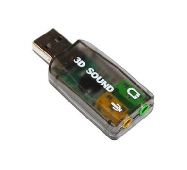 Звуковая карта USB 2.0, 5.1, Dynamode 3D Sound, черный, 90 дБ, Xear 3D, Blister (USB-SOUNDCARD2.0)