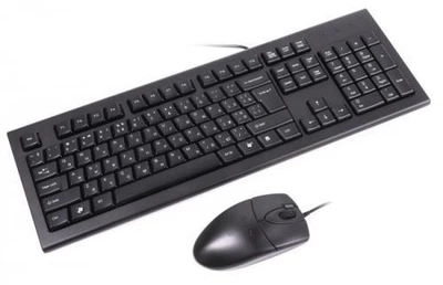 Комплект A4Tech KRS-8520D, черный, проводной, USB (KRS-85+OP-620D)
