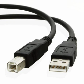 Кабель USB 2.0 AM - USB BM, 4.5 м, чорний, Cablexpert, феритовий фільтр (CCF-USB2-AMBM-15)