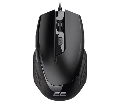 Мышь 2E MF180, черный, USB, оптическая, 1200-3200 dpi, 6 кнопок, 1.8 м (2E-MF180UB)