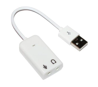 Звуковая карта USB 2.0, 7.1, Dynamode C-Media 108, белый, 90 дБ, Xear 3D, Box (USB-SOUND7-белый)