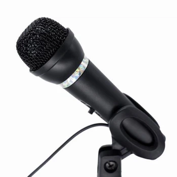 Микрофон Gembird MIC-D-04, черный, 3.5 мм, настольная подставка, 1.3 м