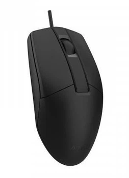 Мышь A4Tech OP-330S, черный, USB, оптическая, 1000 dpi, бесшумный клик, 3 кнопки, 1.5 м (OP-330S USB (OP-330S)