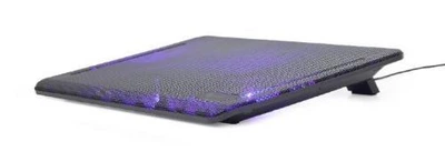 Подставка для ноутбука до 15' Gembird NBS-2F15-01, черный, 2x125 mm fan, размер - 340 х 250 х 23 мм, 450 г