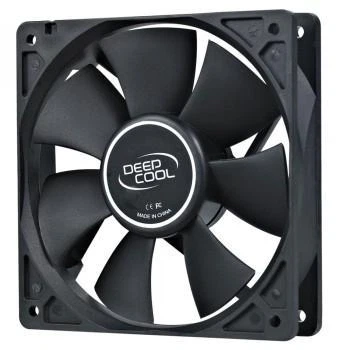 Вентилятор 120 мм, DeepCool XFAN 120, чорний, 120x120x25 мм, 1300 об/хв, 23.7 дБ, 3-pin/Molex, гідродинамічний підшипник