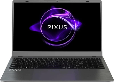 Ноутбук 15' Pixus Bit Grey 15.6', FullHD 1920x1080 IPS матовый, Intel Celeron N5095 2.9 ГГц, RAM 8Gb, SSD 256Gb, Intel HD