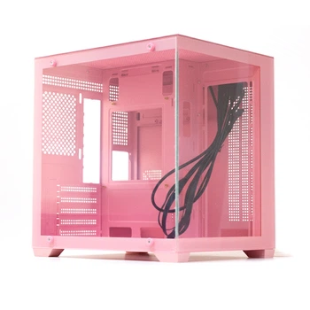 Корпус GTL Gaming 'Infinity', розовый, без БП, Mid Tower, Micro ATX / Mini ITX, 1xUSB 3.0 / 2xUSB 2.0, макс. CPU - 160 мм / VGA -
