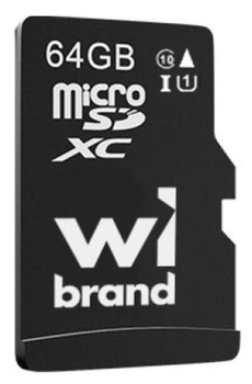 Карта пам'яті microSDXC, 64Gb, Wibrand, Class10 UHS-I U1 без адаптера (WICDXU1/64GB)