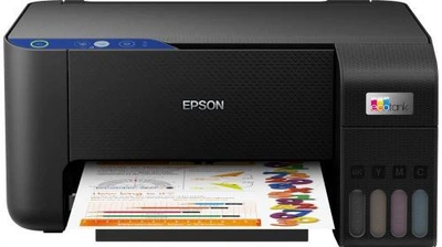 МФУ струйное цветное A4 Epson L3201, черный, 5760х1440 dpi, до 33/15 стр/мин, USB, встроенное СНПЧ, чернила Epson 103 (C11CJ69402)