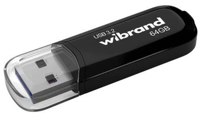 Флеш накопитель USB 64Gb Wibrand Marten, черный, USB 3.2 Gen 1 (WI3.2/MA64P10B)
