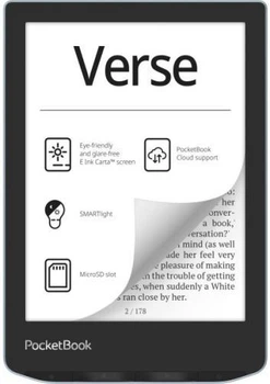 Электронная книга 6' PocketBook Verse PB629 Bright синий (PB629-2-CIS) E-Ink Carta, 1024х758, 212 dpi, 8Gb, microSD, 1GHz, 512Mb,