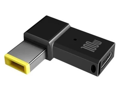 Адаптер для ноутбука Type-C - DC Square (11x4.5), 100 Вт, Lenovo, STLab (PD100W-Lenovo)