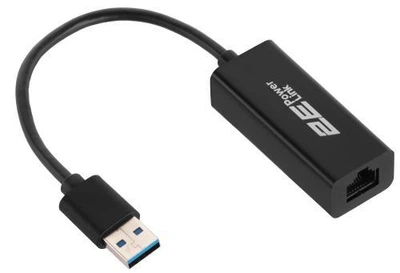Сетевой адаптер USB 3.0 - Ethernet, 10/100/1000 Мбит/сек, 2E U2085, черный, чипсет RTL8153 (2E-U2085)