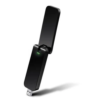 Сетевой адаптер USB TP-LINK Archer T4U, черный, 5GHz / 2.4GHz, AC1300 (867 / 400 Мбит/с), USB 3.0, кнопка WPS, высокомощные