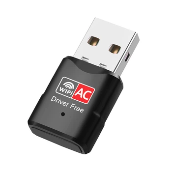 Сетевой адаптер ColorWay, черный, USB 2.0, WiFi 6, до 433 Mb/s (CW-AD-W2)