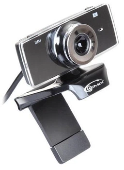 Веб-камера Gemix F9 черный, 1.3 Mpx, 640x480, USB 2.0, встроенный микрофон (F9 черный)