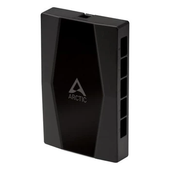Контроллер для управления вентиляторами Arctic Case Fan Hub, черный, 10x4-pin PWM, питание SATA (ACFAN00175A)