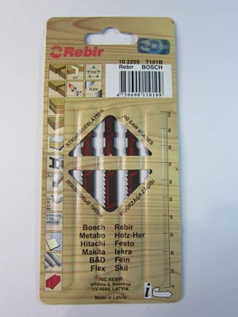 Пилки для лобзика Rebir T101B 10 2255 чисте різання для дерева ДСП ДВП фанері ламінату