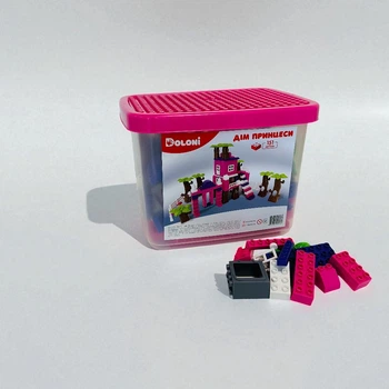 Конструктор DOLONY TOYS Дім принцеси в пластиковому боксі 151 дет (013888/03)