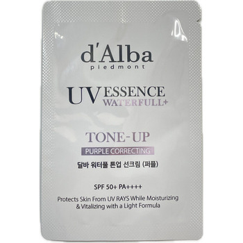Солнцезащитный крем с корректирующими свойствами D'ALBA Waterfull Tone-Up Sun Cream Purple Correcting 3 ml до 01.02.2027