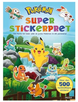 Książeczka Deltas Pokemon Super zabawa z naklejkami (9789044763409)