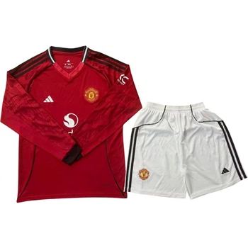 Футбольна форма з довгим рукавом Манчестер Юнайтед (Manchester United) 2025-2026 домашня червоно-чорно-біла XL F0418