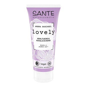 Vegan Аромагель для душу Lovely Троянда та Жасмин SANTE 200 мл 4025089006664
