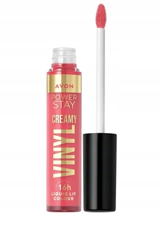 Рідка губна помада Avon Power Stay Creamy Vinyl "Соковитий блиск" відтінок Яскравий рожевий 6 мл